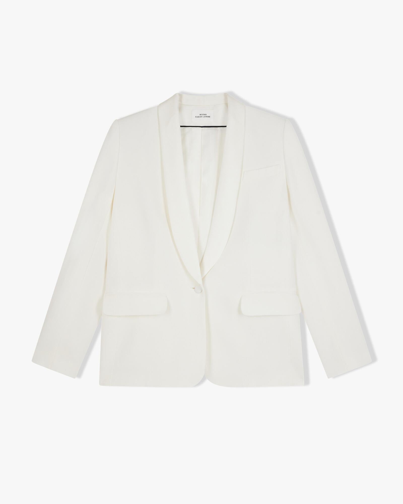 Veste de Smoking France - Blanc  4 - Mode Femme tendance