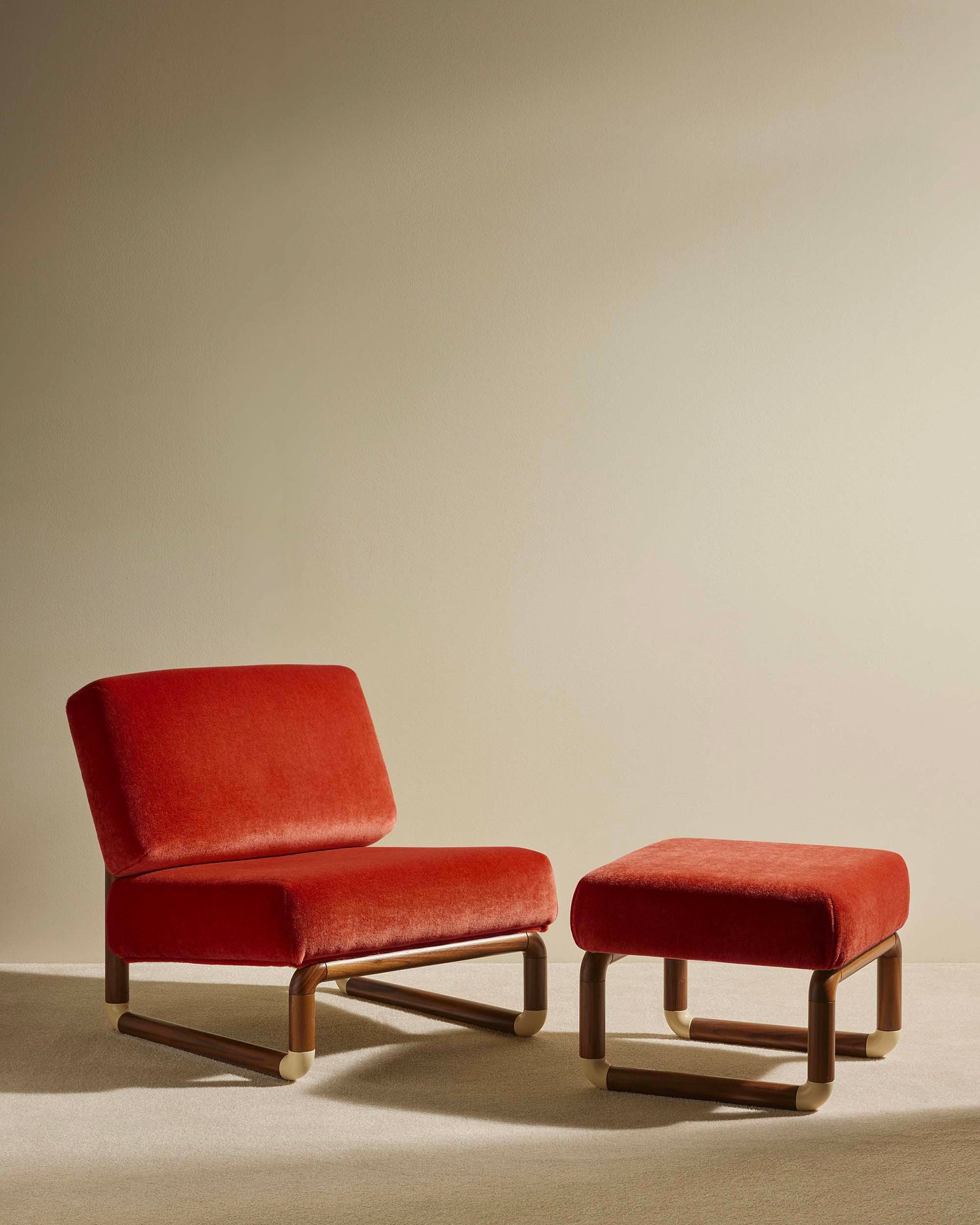 Grand Pouf Nico - Rouge